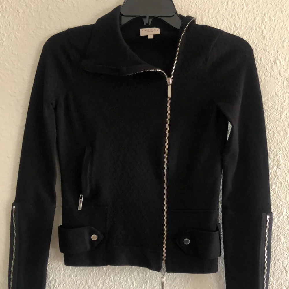 KAREN MILLEN ENGLAND BLACK JACKET/PREOWNED - Picture 4 of 17